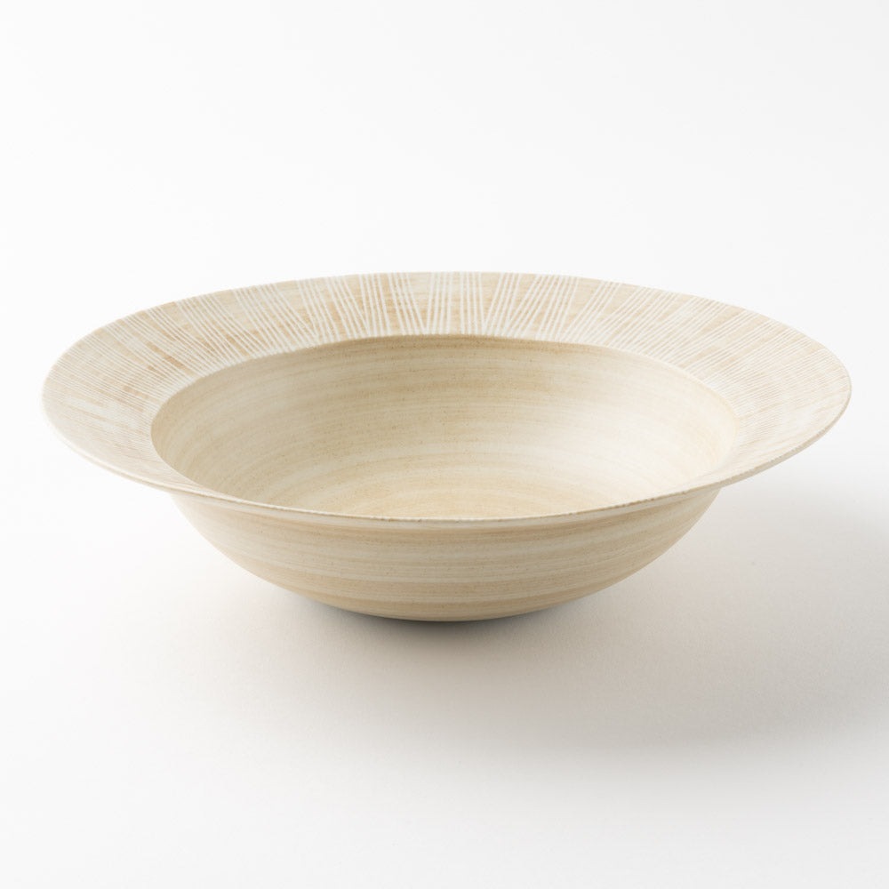 波佐見焼 和山窯 シャビーシックスタイル ボウルL(senナチュラル) 波佐見焼 和山窯 波佐見焼