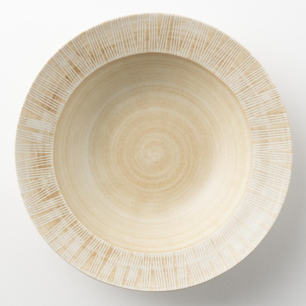 波佐見焼 和山窯 シャビーシックスタイル ボウルL(senナチュラル) 波佐見焼 和山窯 波佐見焼