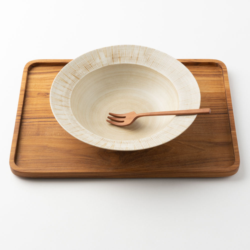 波佐見焼 和山窯 シャビーシックスタイル ボウルL(senナチュラル) 波佐見焼 和山窯 波佐見焼