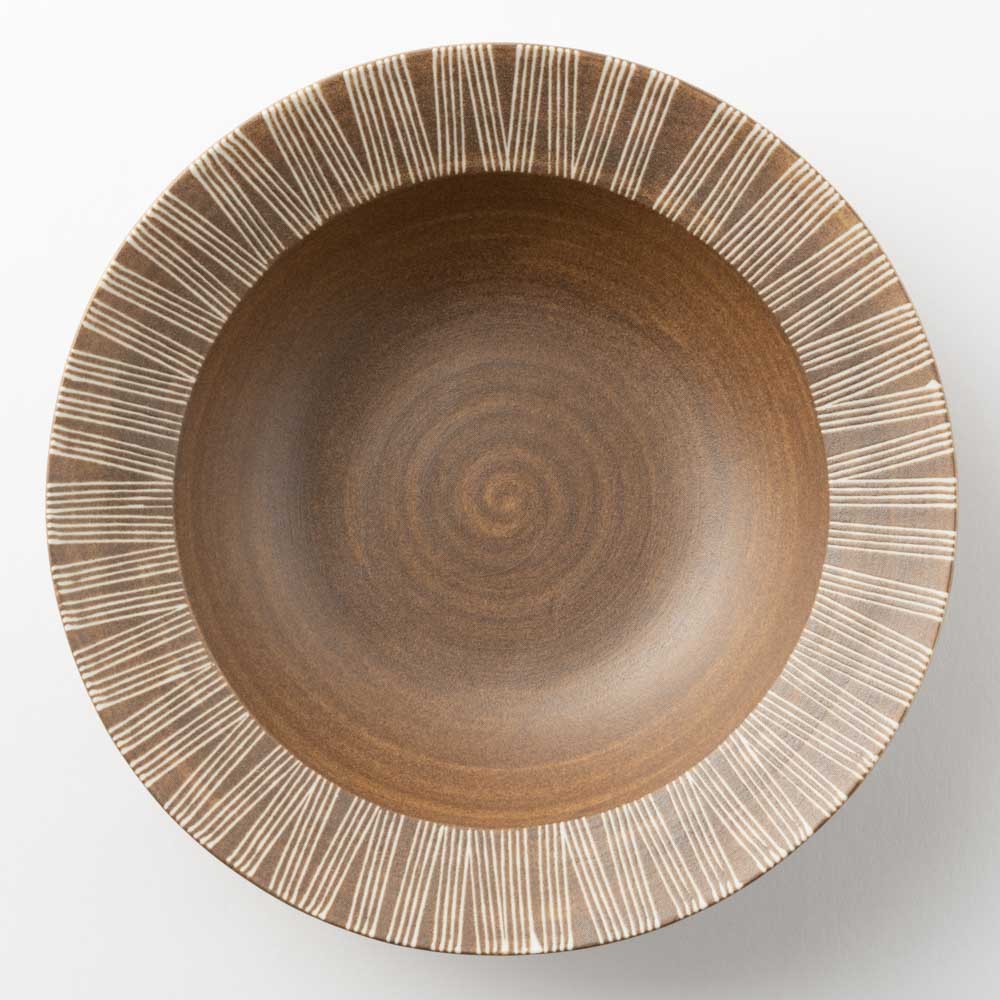 波佐見焼 和山窯 シャビーシックスタイル ボウルL(senダーク) 波佐見焼 和山窯 波佐見焼