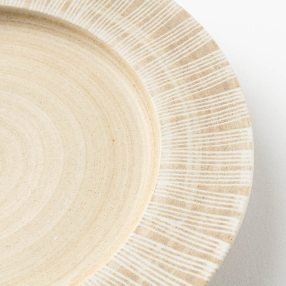 波佐見焼 和山窯 シャビーシックスタイル 25プレート(senナチュラル) 波佐見焼 和山窯 波佐見焼