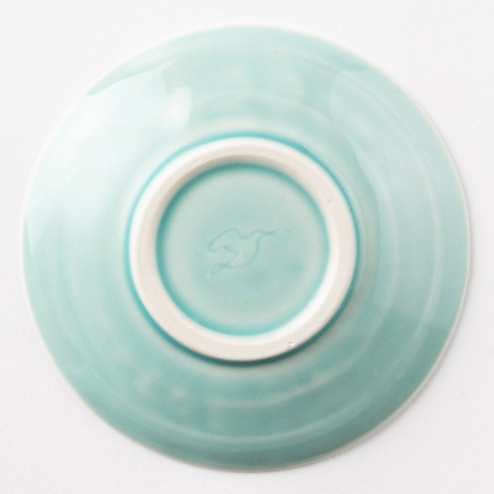 作家 梶山友里 豆皿(ミモザ水色) 作家 梶山友里 陶磁器作家もの