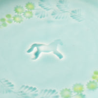 作家 梶山友里 豆皿(ミモザ水色) 作家 梶山友里 陶磁器作家もの