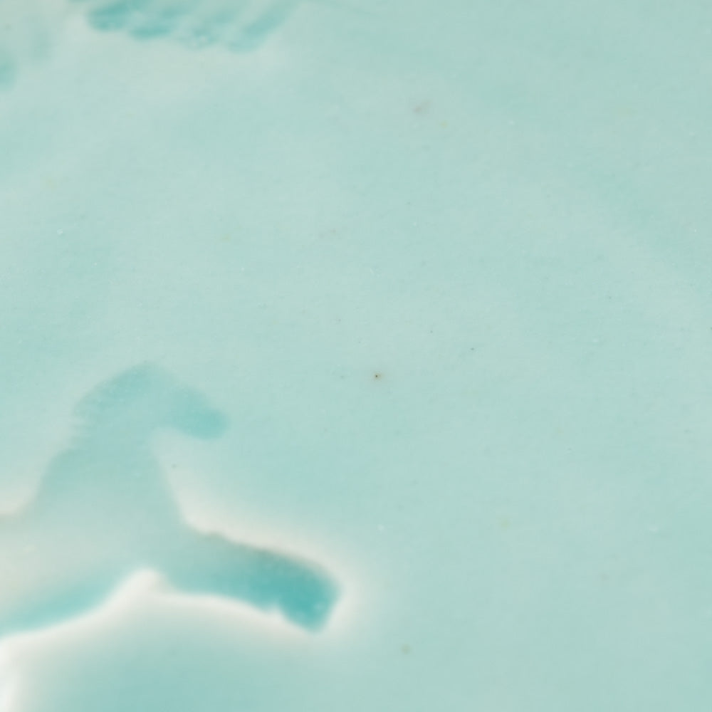 作家 梶山友里 豆皿(ミモザ水色) 作家 梶山友里 陶磁器作家もの