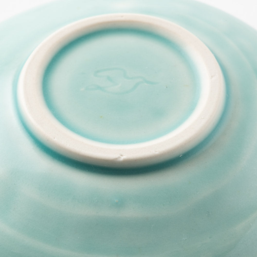 作家 梶山友里 豆皿(ミモザ水色) 作家 梶山友里 陶磁器作家もの