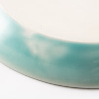 作家 梶山友里 ミモザの大皿6寸(ミモザ水色) 作家 梶山友里 陶磁器作家もの