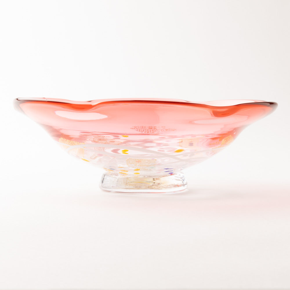 作家 栗原瑠璃華 華舞 中鉢(ゴールドルビー) ガラス作家 栗原瑠璃華 ガラスもの