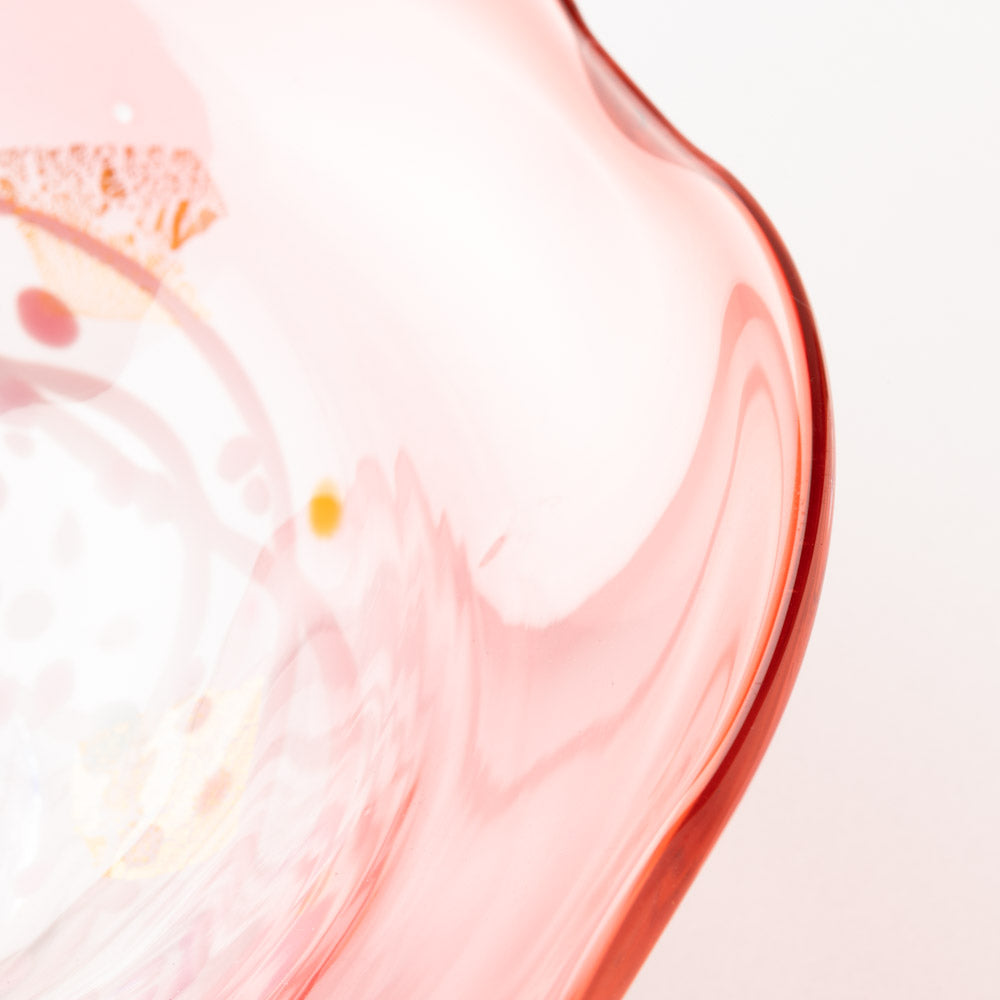 作家 栗原瑠璃華 華舞 中鉢(ゴールドルビー) ガラス作家 栗原瑠璃華 ガラスもの