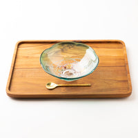 作家 栗原瑠璃華 華舞 中鉢(ラグーン) ガラス作家 栗原瑠璃華 ガラスもの