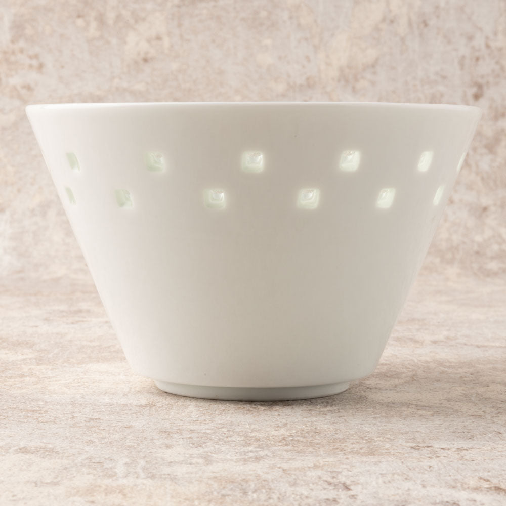 波佐見焼 丹心窯 水晶スクエアライン VボウルM 波佐見焼 丹心窯 波佐見焼