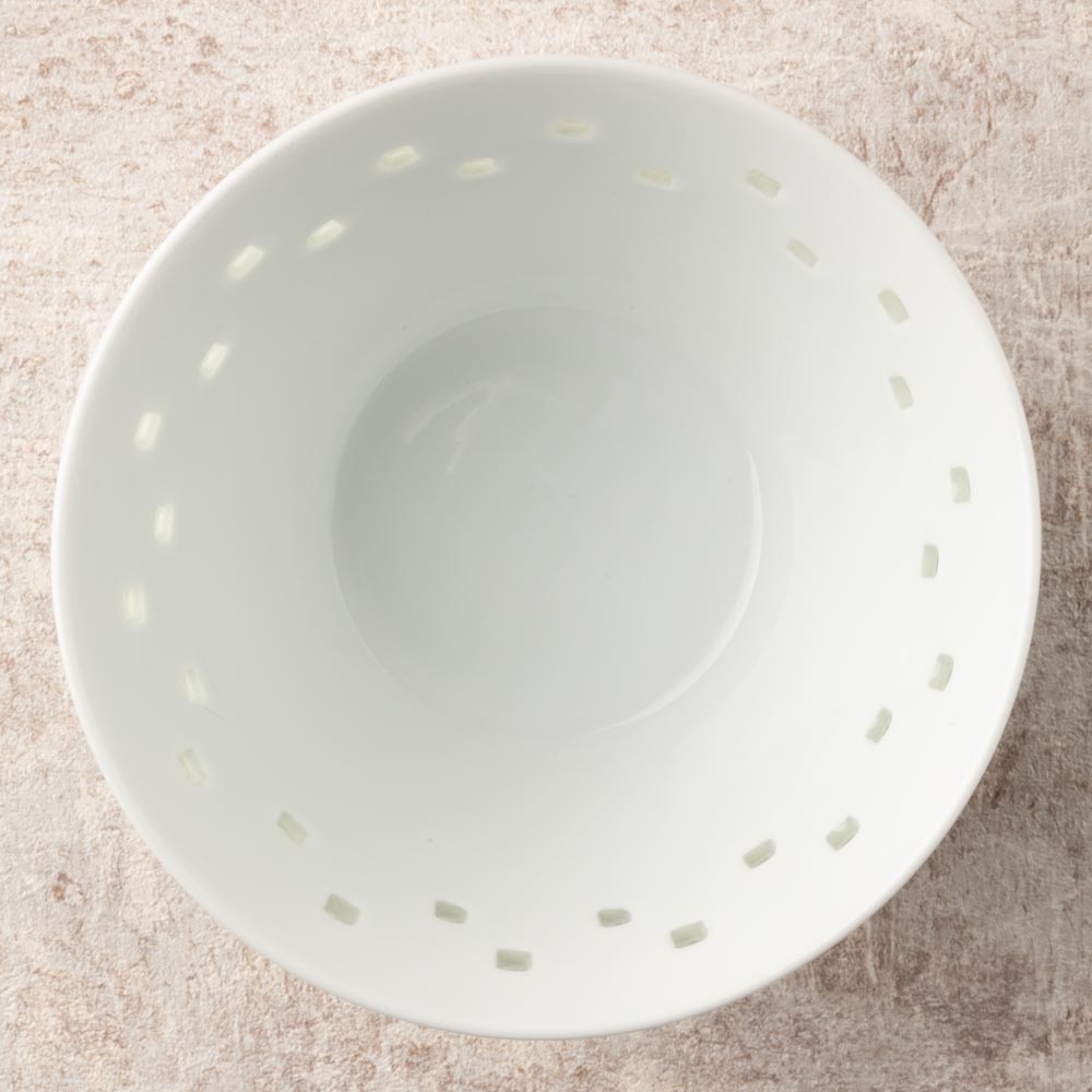 波佐見焼 丹心窯 水晶スクエアライン VボウルM 波佐見焼 丹心窯 波佐見焼