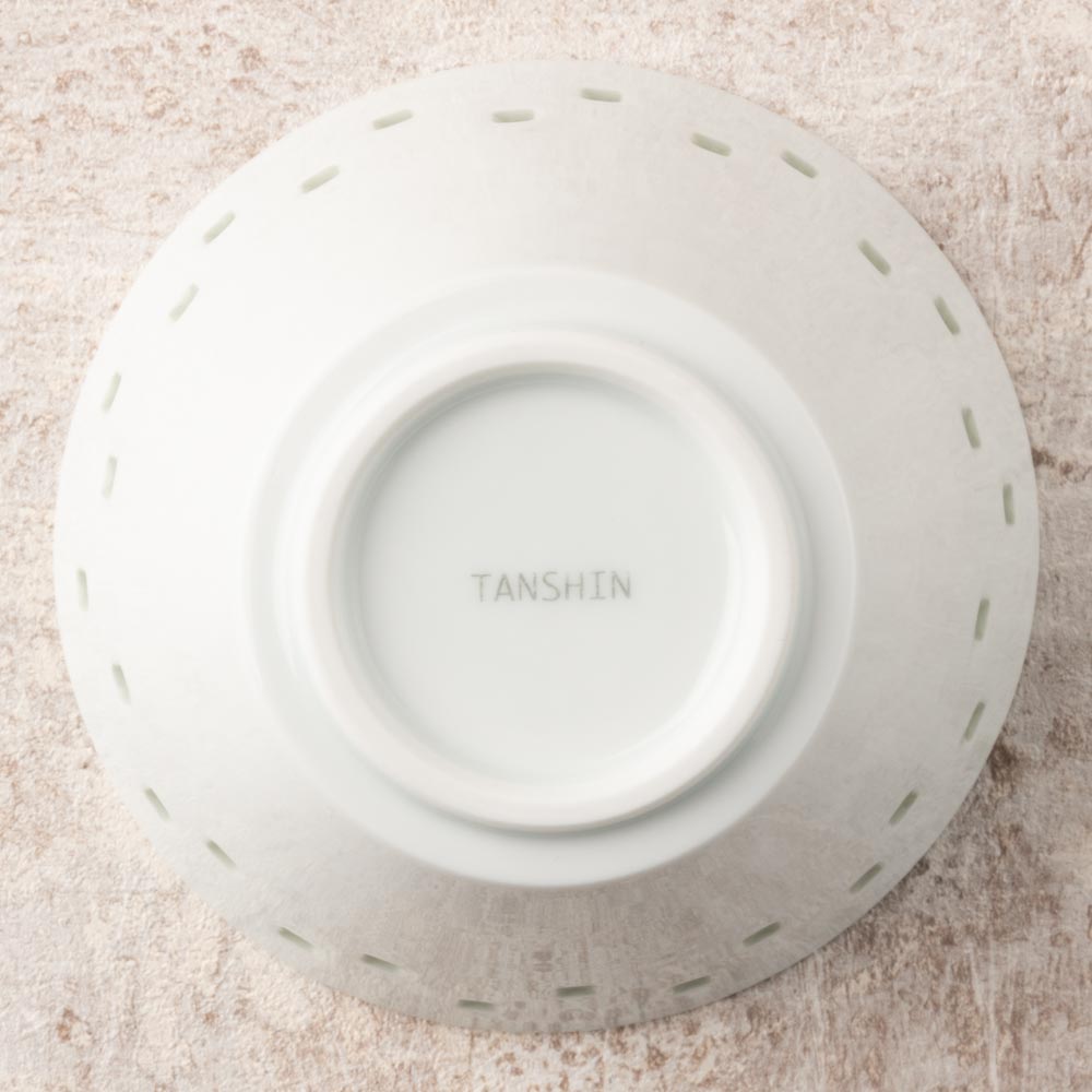 波佐見焼 丹心窯 水晶スクエアライン VボウルM 波佐見焼 丹心窯 波佐見焼