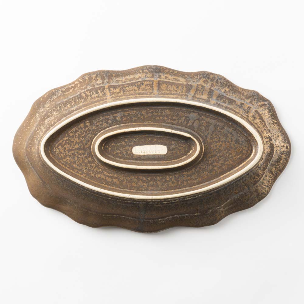 土本製陶所 レリーフオーバルM SABI ¥8,800 大人の焼き物