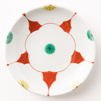 九谷焼工房花もん 丸皿(梅) 九谷焼工房花もん 九谷焼