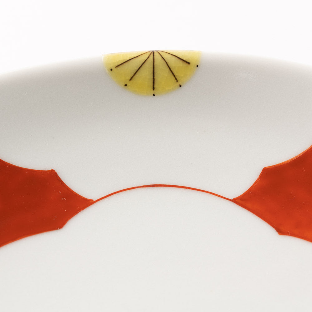 九谷焼工房花もん 丸皿(梅) 九谷焼工房花もん 九谷焼