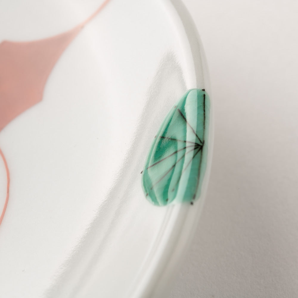 九谷焼工房花もん 丸皿(梅) 九谷焼工房花もん 九谷焼