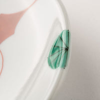 九谷焼工房花もん 丸皿(梅) 九谷焼工房花もん 九谷焼