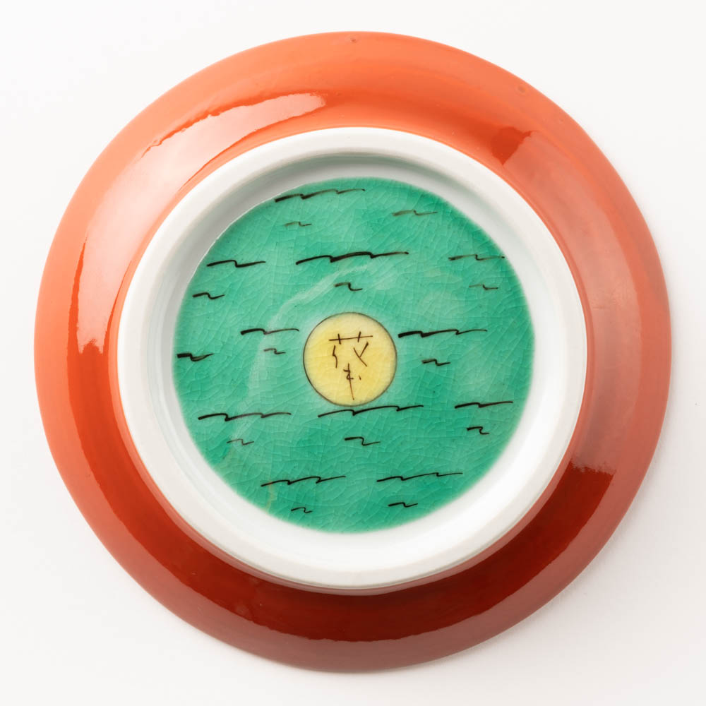 九谷焼工房花もん 丸皿(ぼたん) 九谷焼工房花もん 九谷焼