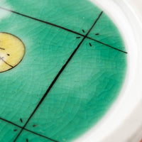 九谷焼工房花もん 丸皿(松花) 九谷焼工房花もん 九谷焼