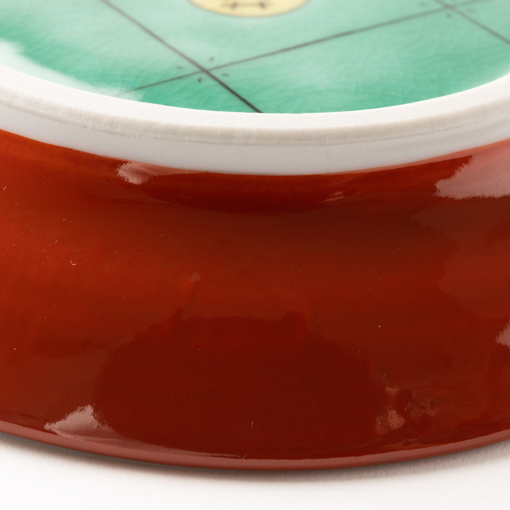 九谷焼工房花もん 丸皿(松花) 九谷焼工房花もん 九谷焼