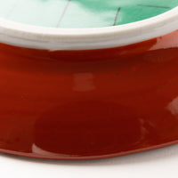 九谷焼工房花もん 丸皿(雪輪と花) 九谷焼工房花もん 九谷焼