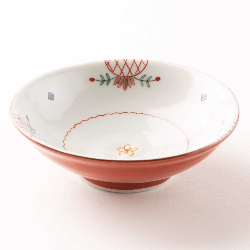 九谷焼工房花もん 豆鉢(唐花) 九谷焼工房花もん 九谷焼