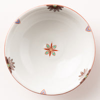 九谷焼工房花もん 豆鉢(紫花) 九谷焼工房花もん 九谷焼