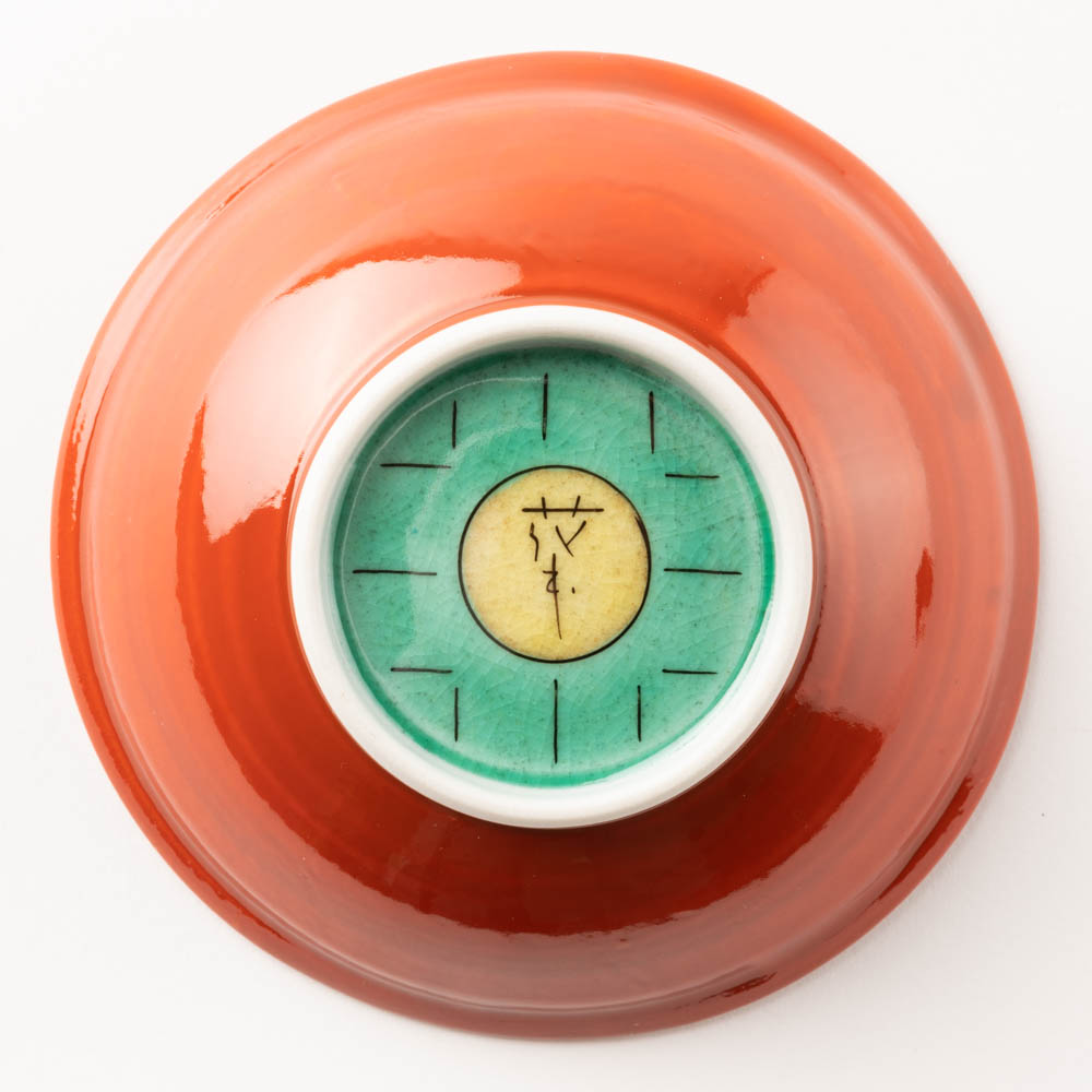 九谷焼工房花もん 豆鉢(紫花) 九谷焼工房花もん 九谷焼