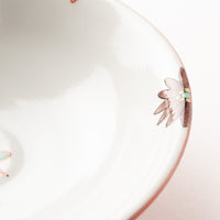 九谷焼工房花もん 豆鉢(紫花) 九谷焼工房花もん 九谷焼