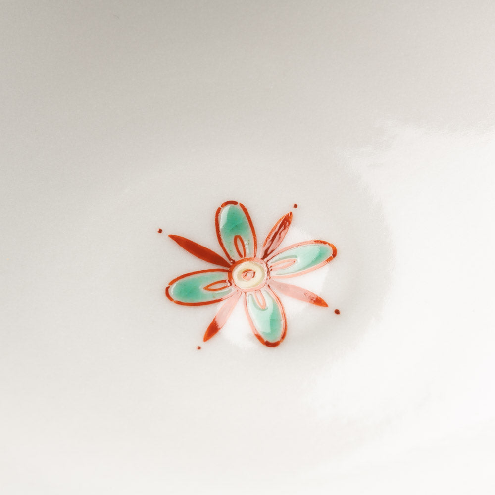 九谷焼工房花もん 豆鉢(紫花) 九谷焼工房花もん 九谷焼