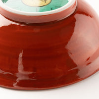 九谷焼工房花もん 豆鉢(紫花) 九谷焼工房花もん 九谷焼