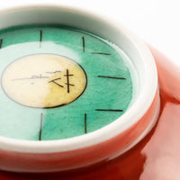 九谷焼工房花もん 豆鉢(紫花) 九谷焼工房花もん 九谷焼