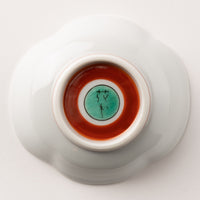 九谷焼工房花もん 木瓜皿(菊) 九谷焼工房花もん 九谷焼