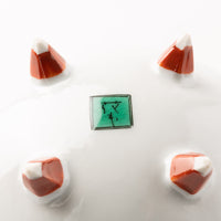 九谷焼工房花もん 珍味皿(かさ) 九谷焼工房花もん 九谷焼