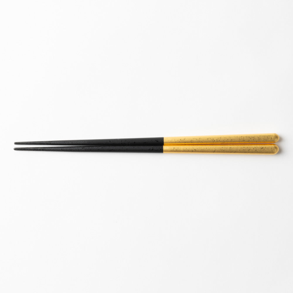 箔一 金の箸 銀の箸 しずく(金)(L) 箔一 金沢箔