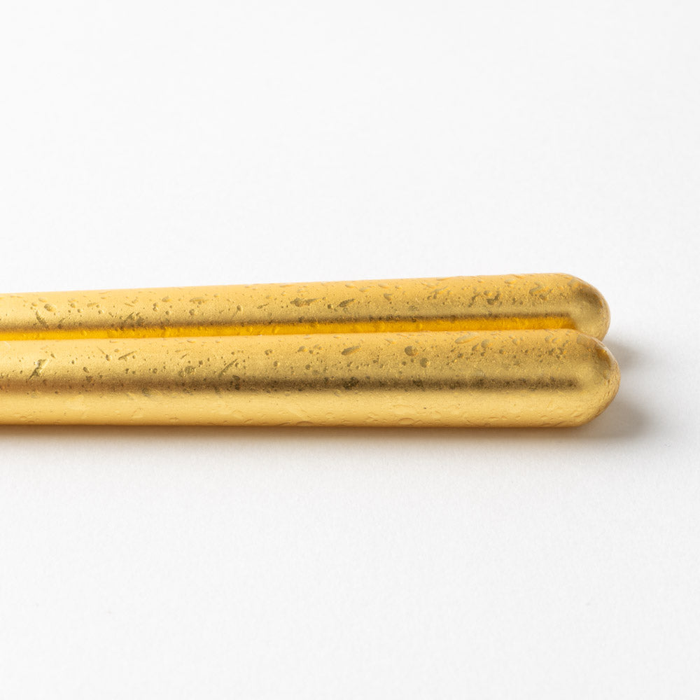 箔一 金の箸 銀の箸 しずく(金)(L) 箔一 金沢箔