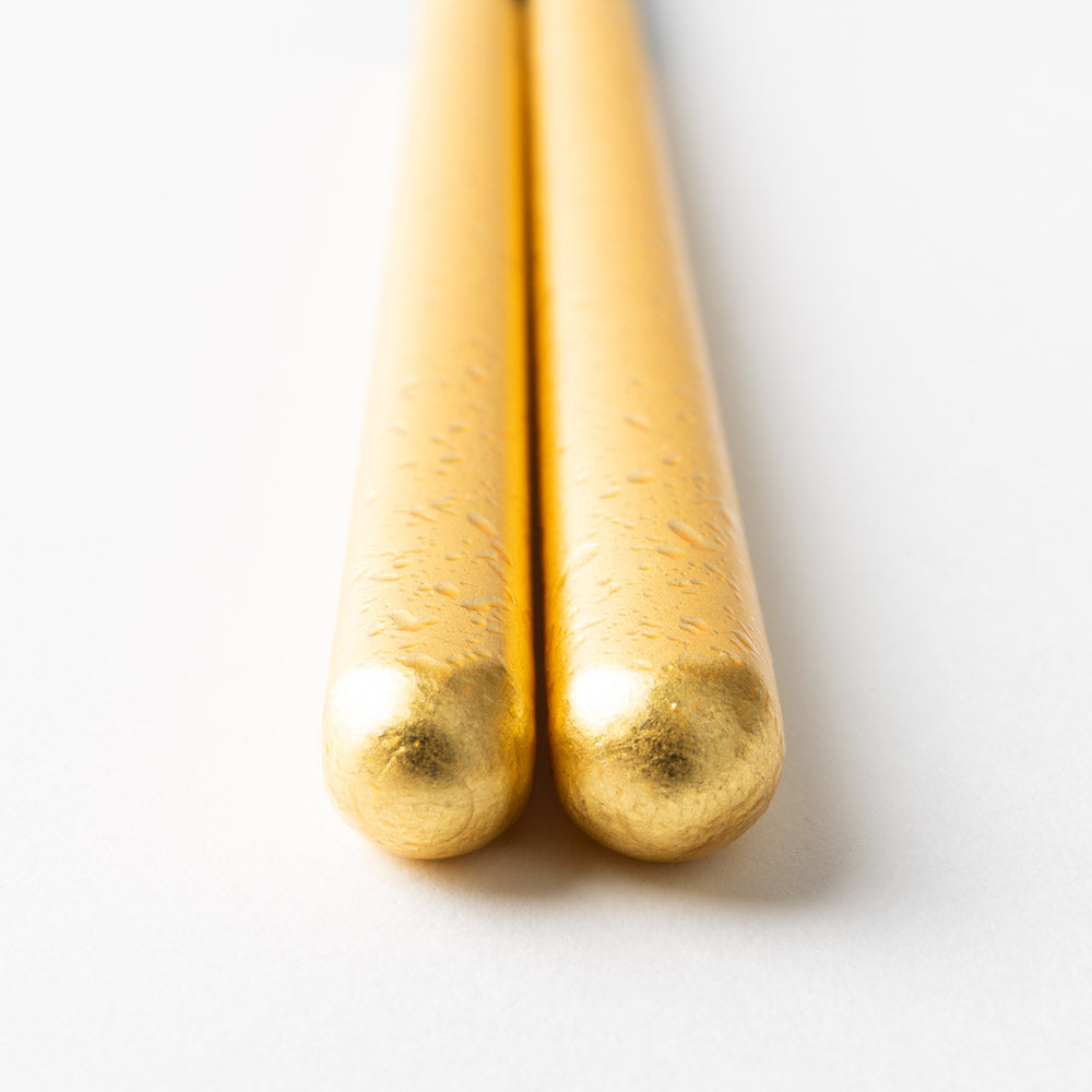 箔一 金の箸 銀の箸 しずく(金)(L) 箔一 金沢箔