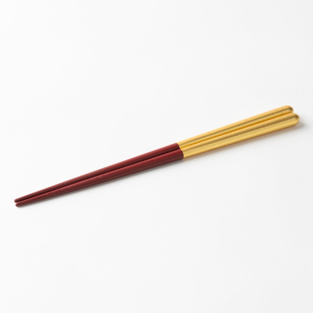 箔一 金の箸 銀の箸 しずく(金)(M) ¥2,200 大人の焼き物