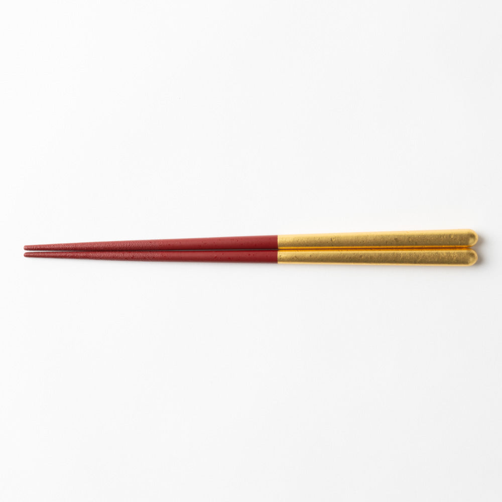 箔一 金の箸 銀の箸 しずく(金)(M) 箔一 金沢箔