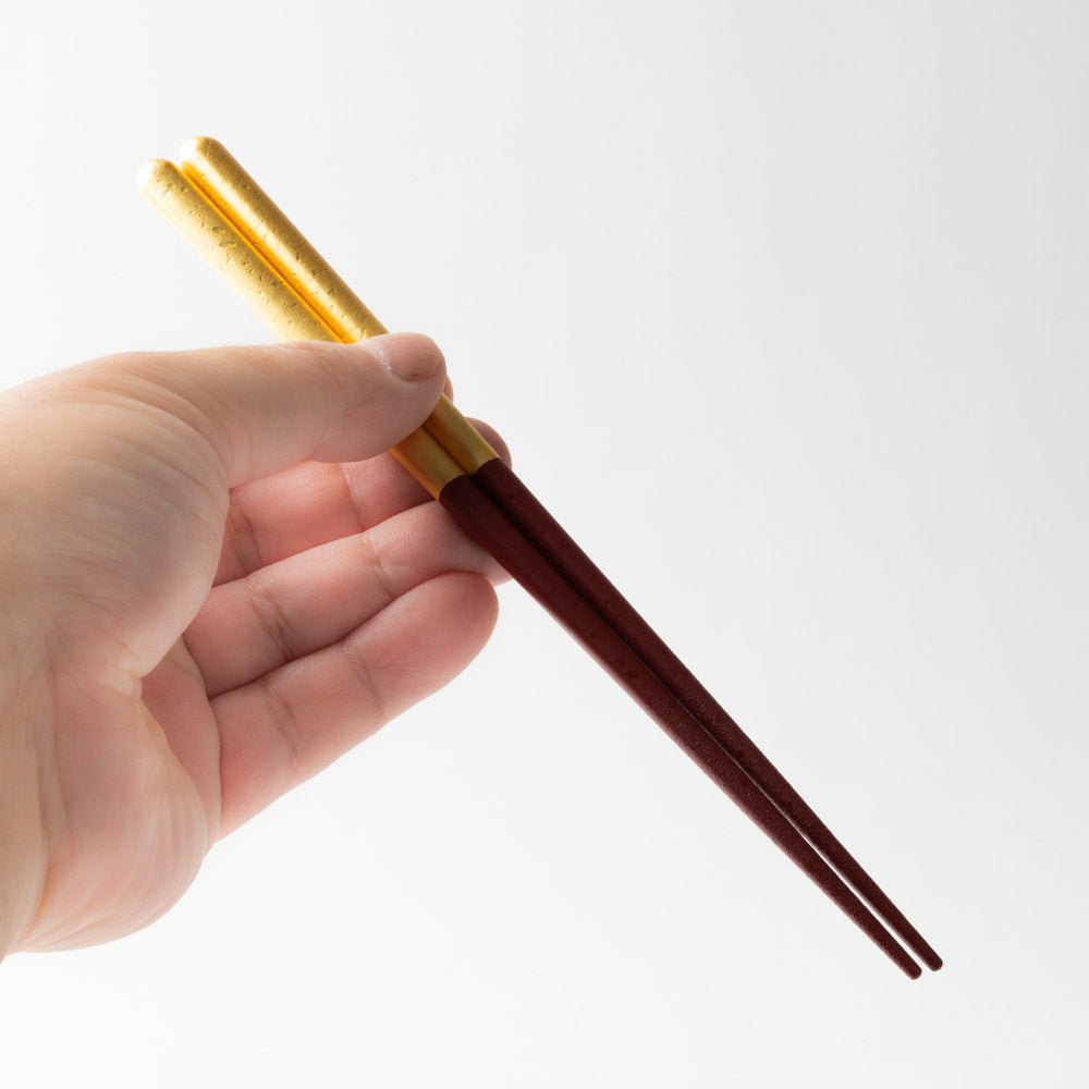箔一 金の箸 銀の箸 しずく(金)(M) 箔一 金沢箔