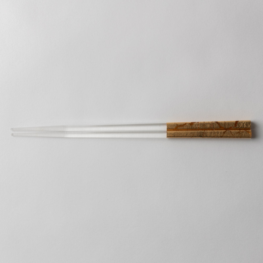 箔一 金の箸 銀の箸 クリア箸 貫入(金) 箔一 金沢箔