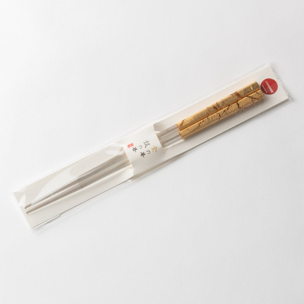 箔一 金の箸 銀の箸 クリア箸 貫入(金) 箔一 金沢箔