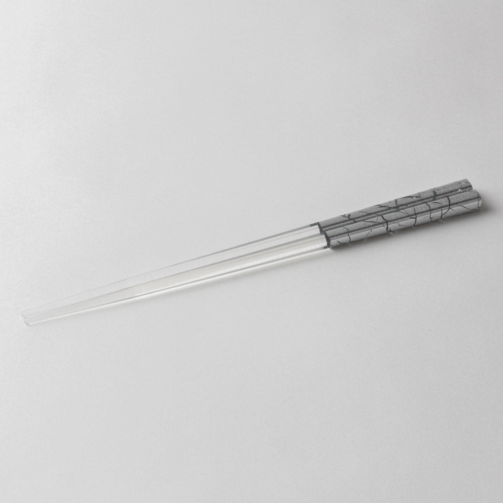 箔一 金の箸 銀の箸 クリア箸 貫入(銀) 箔一 金沢箔