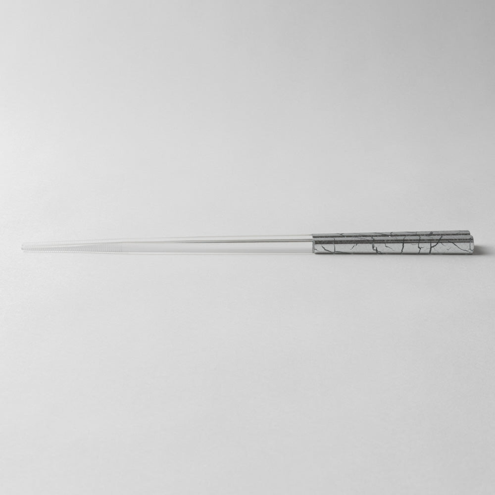 箔一 金の箸 銀の箸 クリア箸 貫入(銀) 箔一 金沢箔