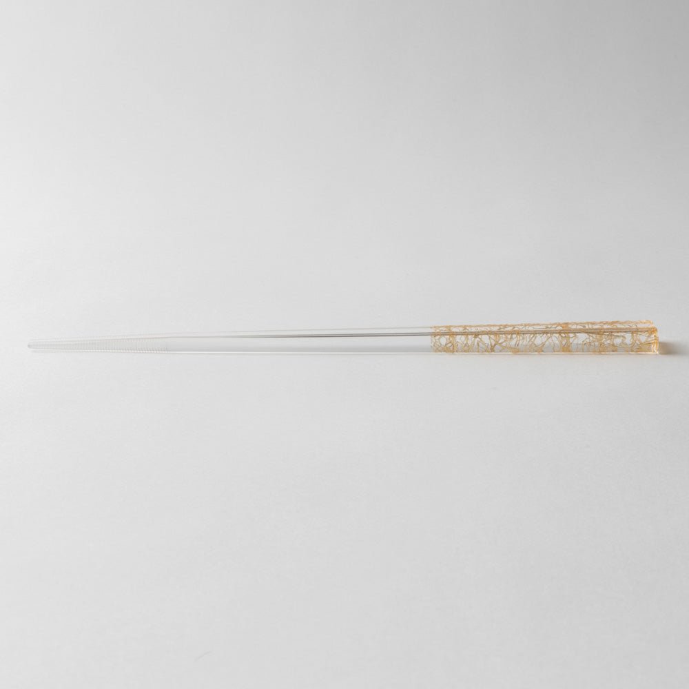 箔一 金の箸 銀の箸 クリア箸(金糸)(金) 箔一 金沢箔