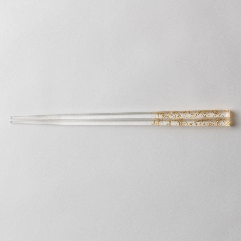 箔一 金の箸 銀の箸 クリア箸(金糸)(金) 箔一 金沢箔