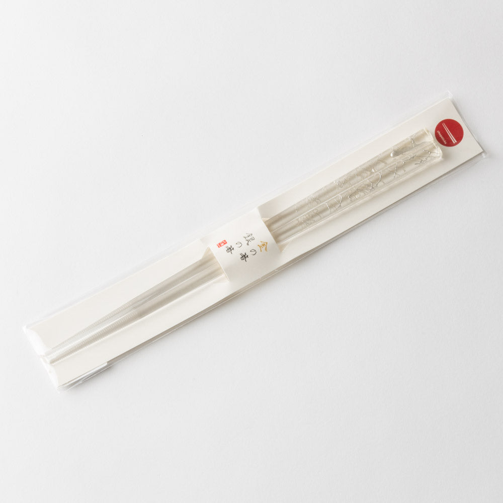 箔一 金の箸 銀の箸 クリア箸(金糸)(銀) 箔一 金沢箔