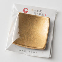 箔一 金の箸置き 銀の箸置き しずく(金) 箔一 金沢箔