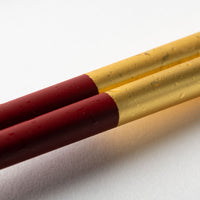 箔一 箸・箸置きセット しずく(金) 箔一 金沢箔