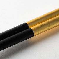 箔一 箸・箸置きセット しずく(金) 箔一 金沢箔